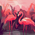 Pink Andean Flamingos